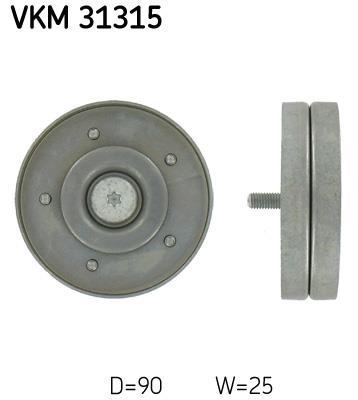 Galet enrouleur de courroie d'accessoire SKF ref. VKM 31315